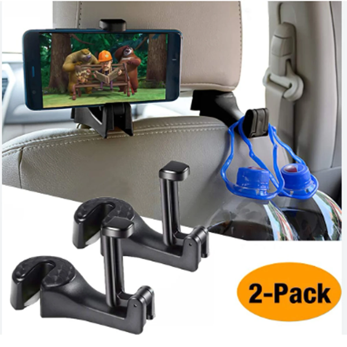 2 Pcs Car Seat Phone Holder