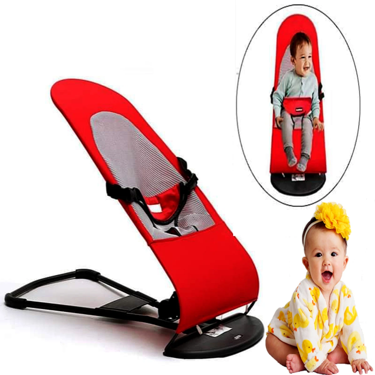 Baby Bouncer Chair Red