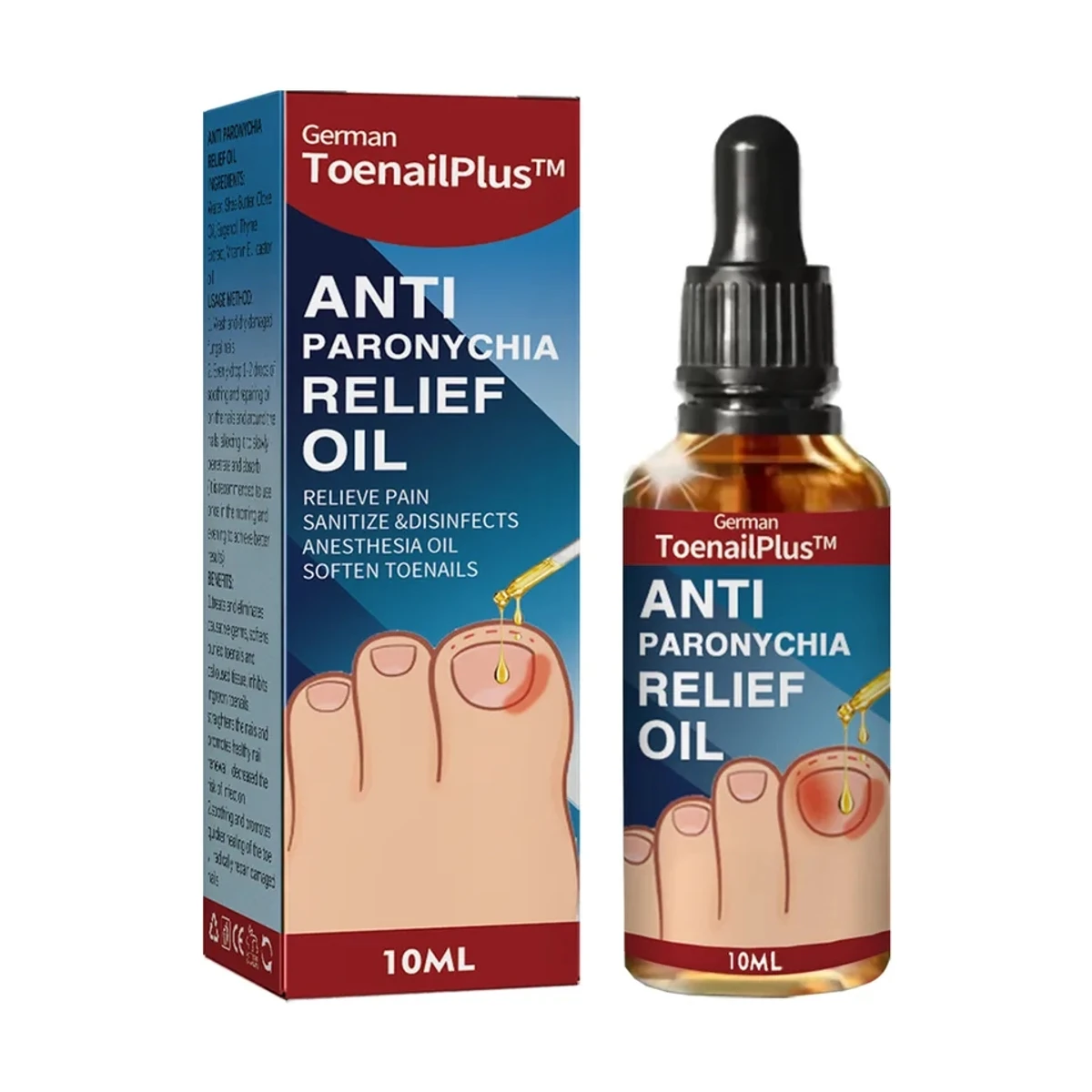 German Toenailplus NailProp Anti Paronychia Relief Oil