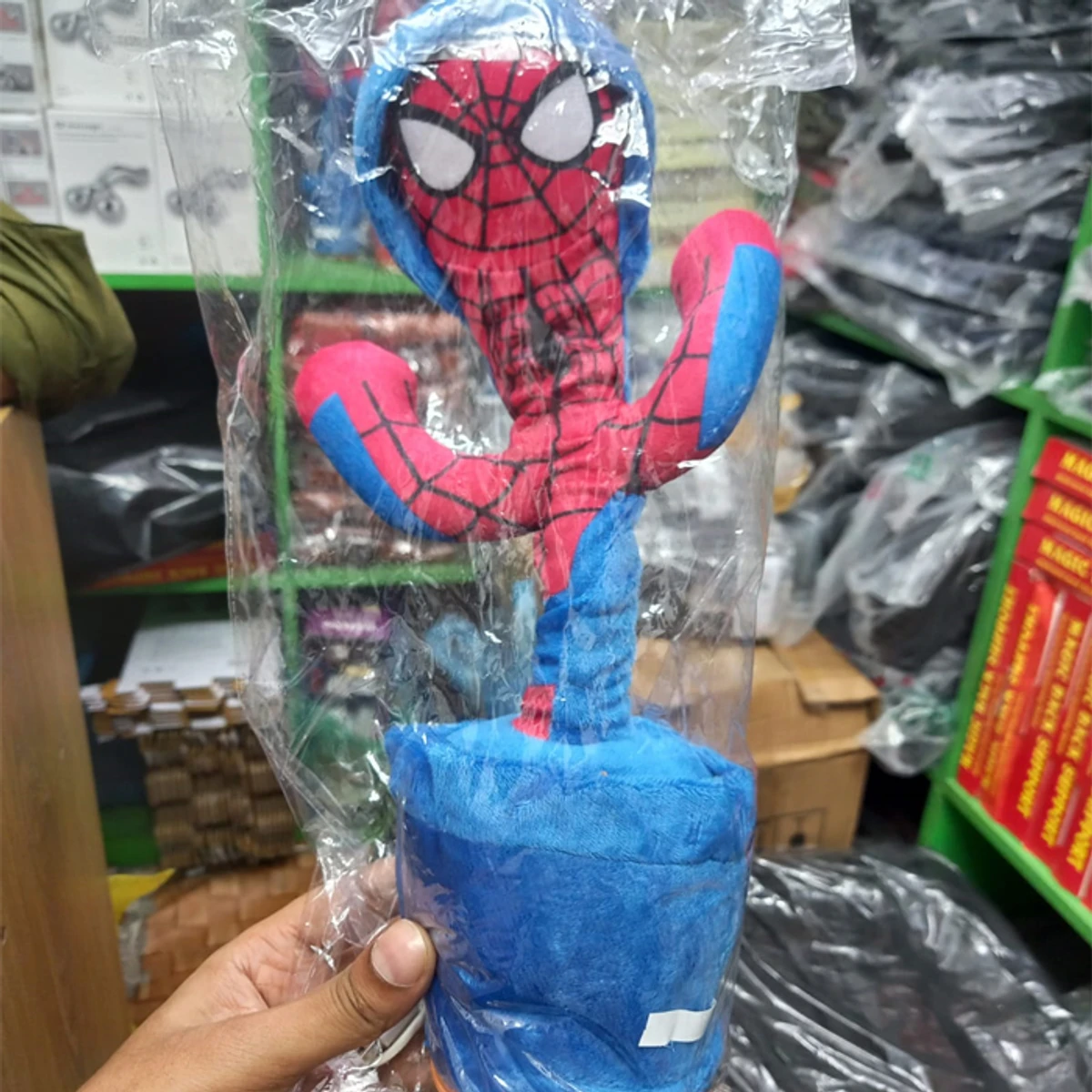 Spiderman Rechargeable Dancing Talking Cactus Plush Toy