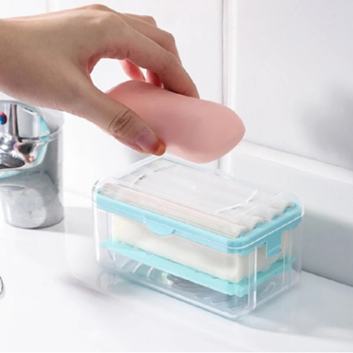 Soap Box Hands Free Foaming Soap Dish