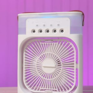 3 in 1 USB Portable Air Cooling Fan with Humidifier Purifier Mist and LED Light